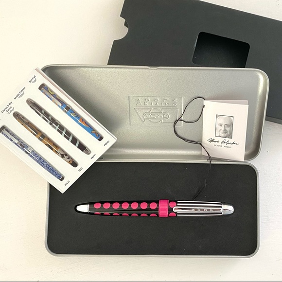 Morris Lapidus RARE art Roller Ball Pen by Acme Studio w/Case Collector’s Item - Picture 2 of 5